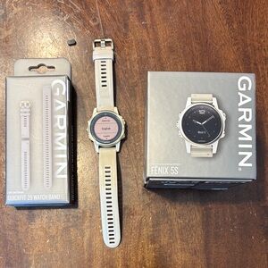 Garmin Fenix 5S Sapphire GPS Watch - Champagne